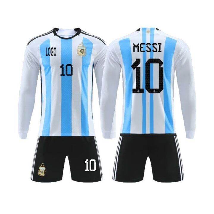 3-star-lionel-messi-argentina-national-team-home-and-away-2022-10-jersey-adult-childrens-game-of-football-clothing-customization