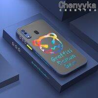 Chenyyka เคส M20 A20 A30ลายการ์ตูนกราฟฟิตี้รูปหมีบางเคสแข็งด้านหลังกันกระแทกปลอกซิลิโคนขอบสี่เหลี่ยมคลุมทั้งหมดเคสป้องกันเลนส์กล้อง