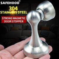 Stainless Steel Magnetic Sliver Door Stop Stopper Holder Catch Floor Fitting With Screws For Bedroom Family Home Etc Door Hardware Locks