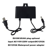 【support】 ปลั๊กอะแดปเตอร์12V Wifi UK DC IP AU สำหรับกล้อง2A สายกล้องรักษาความปลอดภัย EU แหล่งจ่ายไฟ AHD 110-240V กันน้ำ