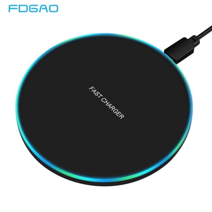 10W Fast Wireless Charger For Samsung Galaxy S10 S20 S9 Note 10 9 USB Qi  Charging Pad for iPhone 11 Pro XS Max XR X 8 Plus 