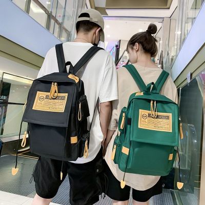 Korean Style Female Middle School Student Schoolbag Wholesale Backpack Mens Printed Logo Large Capacity Travel Bag Business Computer Backpack