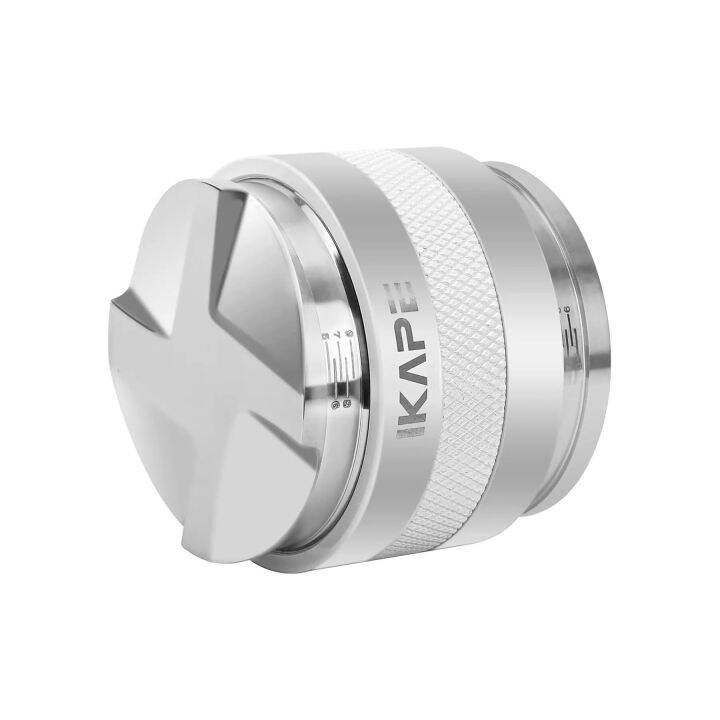 IKAPE Coffee Distributor & Tamper, 2 In 1 Adjustable Depth Espresso