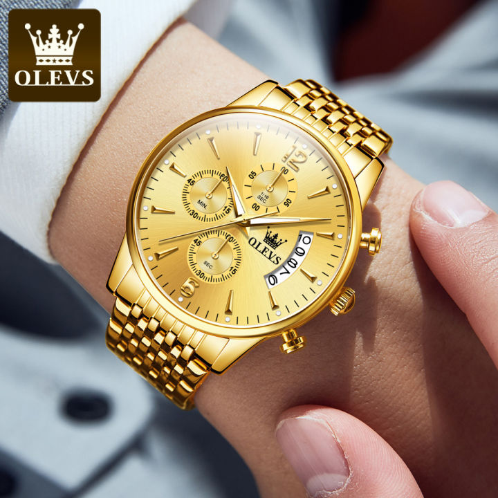 olevs-new-gold-mens-watch-multifunction-fashion-watch-business-waterproof-stainless-steel-wristwatches