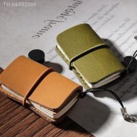 ♝☇☌ Mini Vintage Notebook Handmade Leather Notepad Portable Travel Diary Journal Planner Schedule Organizer Kawaii Stationery Office