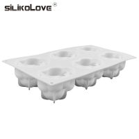New Product SILIKOLOVE 6 Cavity 3D Cloud Silicone Cake Mold Mousse Mould Dessert Cake Decorating Tools Baking Accessories
