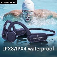 Adzuki ชุดหูฟังเมมโมรี่8G กันน้ำ IPX4 IPX8 X18pro ถั่ว Mp3กีฬาหูฟังไร้สายบลูทูธ