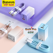 BẢO HÀNH 18 THÁNG Bộ sạc nhanh Baseus 65W GaN3 Pro Loại C Bộ sạc PD USB