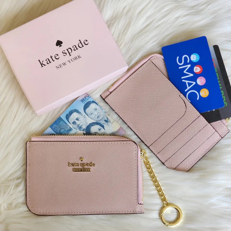 Kate Spade + Leather Cameron Medium L-zip Card Holder