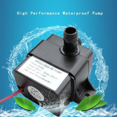 ปั๊มน้ำ240l ไฟฟ้ากระแสตรง12V 4.2W อัตราการไหล/ชม. เงียบเป็นพิเศษปั๊มไร้แปรงถ่านกันน้ำ Qr30e ปั๊มน้ำแบบจุ่มขนาดเล็กใหม่