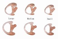 2ชิ้นซิลิโคน Earmold เอียร์บัดสำหรับทุกสองทางเครื่องส่งรับวิทยุอากาศอะคูสติกคอยล์หลอดหูฟังหูแม่พิมพ์หูฟัง