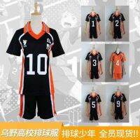 ชุดคอสเพลย์สโมสรวอลเลย์บอลวอลเลย์บอลโรงเรียนสูง Karasuno Hinata Shoyo สำหรับเด็กเสื้อเจอร์ซี่ย์