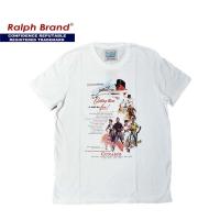 [S-5XL] Ralph Brand Clic เสื้อยืดผู้ชาย ผ้าCotton100% ฟอก ลาย CunardS-5XL