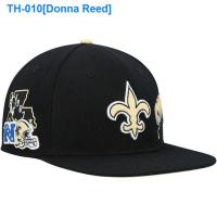 ▼▲☼ Donna Reed NFL football saints embroidery foreign trade high quality mens and womens flat along the plate baseball hat leisure summer sports