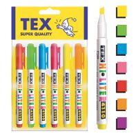 เท็กซ์ ปากกาเน้นข้อความ รุ่น 4110 แพ็ค 6 ด้าม/Tex highlighter pen, Model 4110, pack of 6 pieces