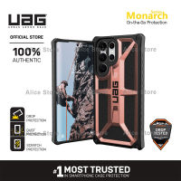 UAG Monarch Series Phone Case for Samsung Galaxy S22 Ultra / S22 Plus with Military Drop Protective Case Cover-Rose Gold