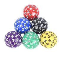 【LZ】 Realmente! Dados de 60 face para amantes de jogos dado acrílico de várias faces d60 presente para trpg 1 peça