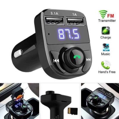 X8 Dual USB Car Charger เครื่องเล่น MP3 FM Transmitter บลูทูธติดรถยนต์