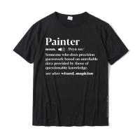 Funny Painter Definition Artist Craftman Painting Brush T-Shirt Casual T Shirt For Men Cotton Tees Summer Retro