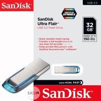 แฟลชไดร์ฟ flash drive แฟลชไดร์ฟ usb SanDisk (สีฟ้า) Flash Drive Ultra Flair USB 3.0 32GB Speed 150MB/s (SDCZ73 032G G46B) แฟลชไดร์ฟ PC รับประกัน Synnex 5ปี