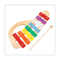 Portable Eight-Tone Hand-Knocking Piano with Knocking Stick Early Education Xylophone Percussion Instrument