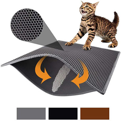 Foldable Cat Litter Mat Double Layer EVA Non-slip Pad Sand Cat Toilet Leather Waterproof Clean Pad Cats Clean Accessories