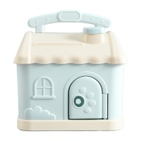 Cute Light Teenage Child Accessible House Piggy Bank With Lock