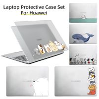 【4 In 1 เคสแล็ปท็อปสําหรับ Huawei Matebook D14 D15 พร้อมเคสแป้นพิมพ์ 13 14 16.1