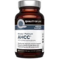 Quality of Life - Kinoko Platinum AHCC 60 capsules Alpha-Glucans