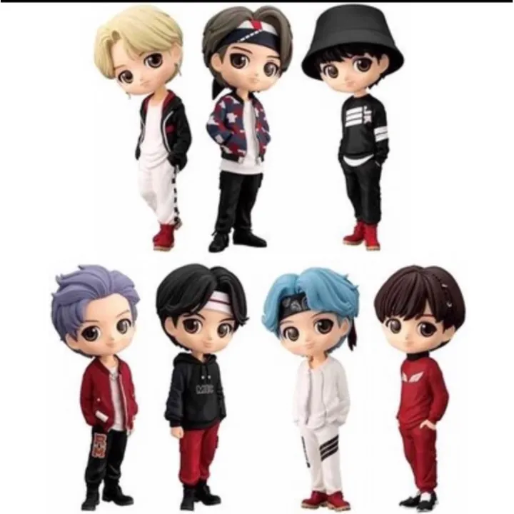 Qposket KPOP BTS Tinytan Jungkook V Jimin K.O Collectible Figure ...