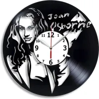 Joan Osborne Vinyl Record Wall Clock Compatible 12 inch (30cm) Black Gift Surprise Ideas Best Friends and Family Birthdays Decor