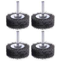 Wire Wheel Brush for Drill Attachment, 2 Inch Removal Paint Rust 0.0118 Inch Carbon Steel Wire 1/4 Inch Shank 20000RPM 4PCS