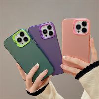 เคสโทรศัพท์สำหรับ Iphone 11 12 13 14 Pro Max 14Plus,เคสไล่ระดับสีเลเซอร์ประกายสีเงินสองด้าน IMD อะคริลิคแข็ง2 In 1เลนส์ชุบหรูหรากันชน TPU สีทึบซิลิโคนฝาหลังพลาสติกเคลือบอิเล็คโทรเพลท