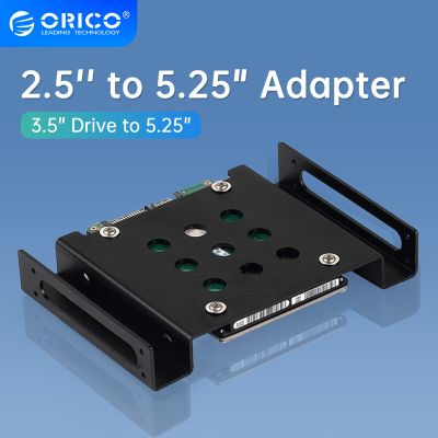 ORICO 2.5 หรือ3.5 ถึง5.25 "HDD วงเล็บยึดอะแดปเตอร์ที่ยึดฮาร์ดไดรฟ์สำหรับคอมพิวเตอร์แล็ปท็อปป้องกันฮาร์ดดิสก์ยึด