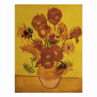 【F098】 New Van Gogh Sunflower Poster Vintage Character Kraft Paper Series Bar Cafe Wall Decoration Painting