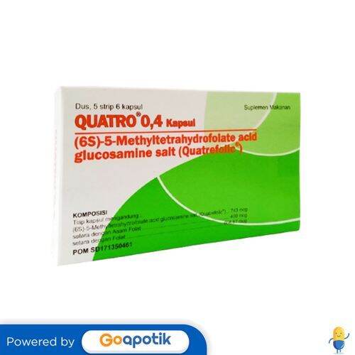 Quatro 0.4 Mg Box 30 Kapsul | Lazada Indonesia