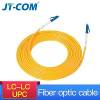 LC LC แบบ Singlemode สายเคเบิลเสริมใยแก้วนำแสง LC UPC SM 2.0หรือ3.0Mm 9/125um FTTH จัมเปอร์ไฟเบอร์ออฟติคัลสายแพทช์ไฟเบอร์3M 10M 30M