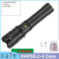 2021XHP160 16-core 10000mAh Powerful LED Flashlight USB Rechargeable antern Zoom Torch Tactial Flash light by 26650 18650 Battery