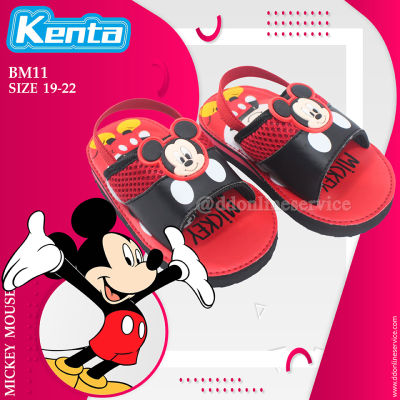 KENTA รุ่น BM11 รองเท้าเด็กเล็ก รองเท้ามิกกี้ รองเท้าเด็กหัดเดิน รองเท้าแตะ รองเท้ารัดส้น รองเท้ายางรัดส้น รองเท้าสวม รองเท้าลายการ์ตูน
