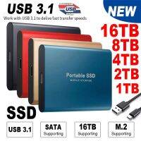 SSD เชื่อมต่อแบบ USB3.1ความเร็วสูงแบบพกพา1TB โซลิดสเตทแฟลชไดรฟ์2TB สำหรับ PS4แล็ปท็อป PC