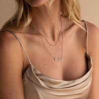 Colliers de présidence personnalisés pour femmes nom personnalisé acier inoxydable collier de chandail personnalisé bijoux pour femmes cadeau danniversaire nouveau