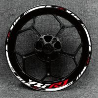 Full Set Of 17 Inch Front And Rear Wheel Hub For Yamaha Logo YZF R1 Rim Decal Decoration Waterproof High Reflective Stickers