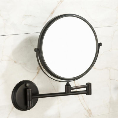 8 inch bath mirror 360 retractable wall mounted 1X3X cosmetic makeup double faced led mirror bathroom accessories