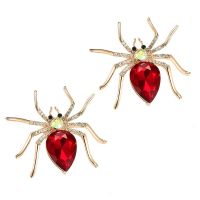 2X Fashion Alloy Spider Crystal Brooch for Womens Dresses or Womens Clothing