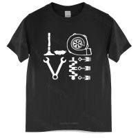 Homme T Men Tshirt Love Parts Tshirt Black Jdm Tuner Boost Turbo Decal Mechanic Tools