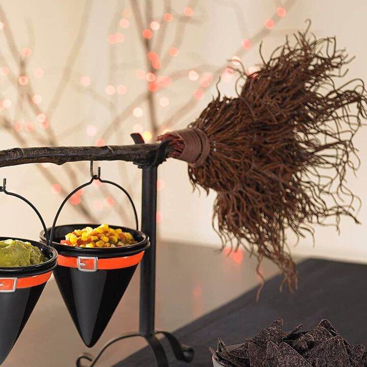 2021-halloween-snack-bowl-stand-with-removable-basket-organizer-halloween-party-pumpkin-fruit-holder-with-witch-broom-4