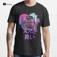 Uh Oh Stinky Aesthetic Lofi Vaporwave T-Shirt Cotton Tee Shirt Custom Aldult Teen Unisex Digital Printing Tee Shirt Cotton