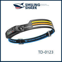 SmilingShark TD-0123ไฟจักรยาน Led ไฟหน้าสปอตไลต์ไฟหน้าสีขาวสีเหลืองสีแดงไฟร้อน10เกียร์ USB ชาร์จ IPX4เหนี่ยวนำกันน้ำไฟตั้งแคมป์กลางแจ้งพายเรือไฟฟ้าดับการอยู่รอดฉุกเฉิน