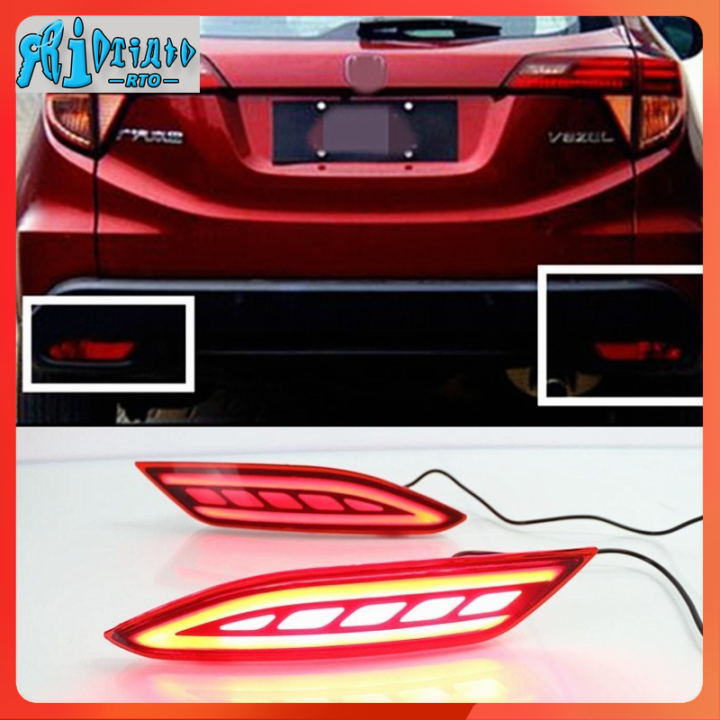 RTO 2pcs For Honda HRV HRV 2014 2015 2016 2017 2018 LED DRL Reflector