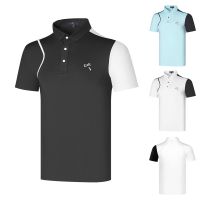 Callaway เสื้อยืดโปโล แขนสั้น ระบายอากาศ แบบแห้งเร็ว เหมาะกับฤดูร้อน สําหรับผู้ชาย เล่นกีฬากอล์ฟ 6Oqz ddg